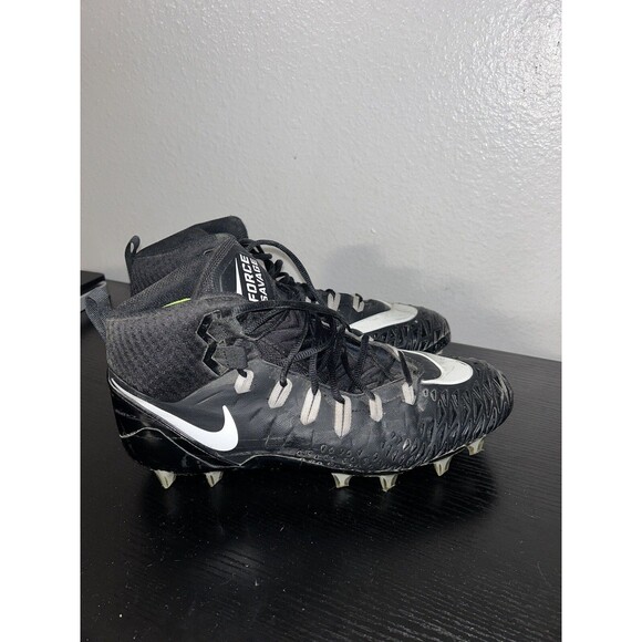 Nike Force Savage Elite TD Football Cleats Shoes Men\'s Black 880144-010 Sz 12